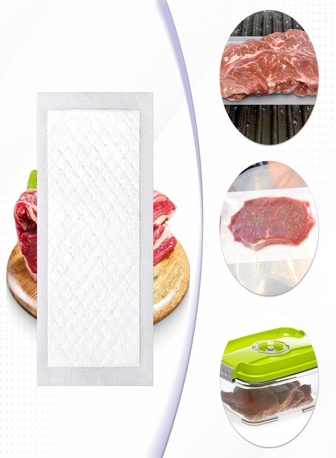Zelphvt 500 Pcs Meat Absorbent Pads 4x7 inch White Meat Pads for Vacuum Sealer Bags 60 Grams Fish and Poultry Pad Absorbent Soaking Pads for Kitchen and Shop - Image 5
